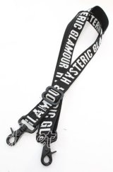 HYSTERIC GLAMOUR / ロゴジャガードショルダーストラップ  ブラック O-25-11-08-1024-PU-ZA-IG-ZT422-F002