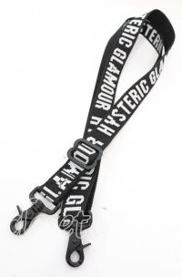 HYSTERIC GLAMOUR / ロゴジャガードショルダーストラップ  ブラック O-25-11-08-1024-PU-ZA-IG-ZT422-F002