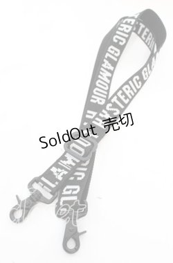 画像1: HYSTERIC GLAMOUR / ロゴジャガードショルダーストラップ  ブラック O-25-11-08-1024-PU-ZA-IG-ZT422-F002