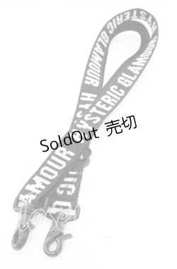 画像2: HYSTERIC GLAMOUR / ロゴジャガードショルダーストラップ  ブラック O-25-11-08-1024-PU-ZA-IG-ZT422-F002