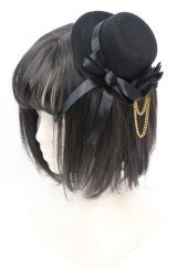 LOLITA他 / ミニハット  ブラック O-25-11-08-1025-LO-AC-IG-OS