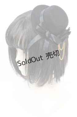 画像1: LOLITA他 / ミニハット  ブラック O-25-11-08-1025-LO-AC-IG-OS