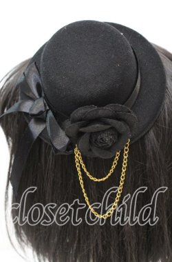 画像2: LOLITA他 / ミニハット  ブラック O-25-11-08-1025-LO-AC-IG-OS