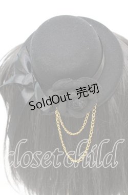 画像2: LOLITA他 / ミニハット  ブラック O-25-11-08-1025-LO-AC-IG-OS