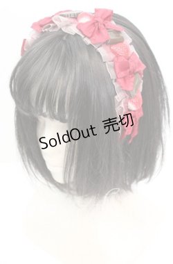 画像1: A drop / イチゴチョコカチューシャ  ワイン系 O-25-11-08-1026-LO-AC-OW-OS