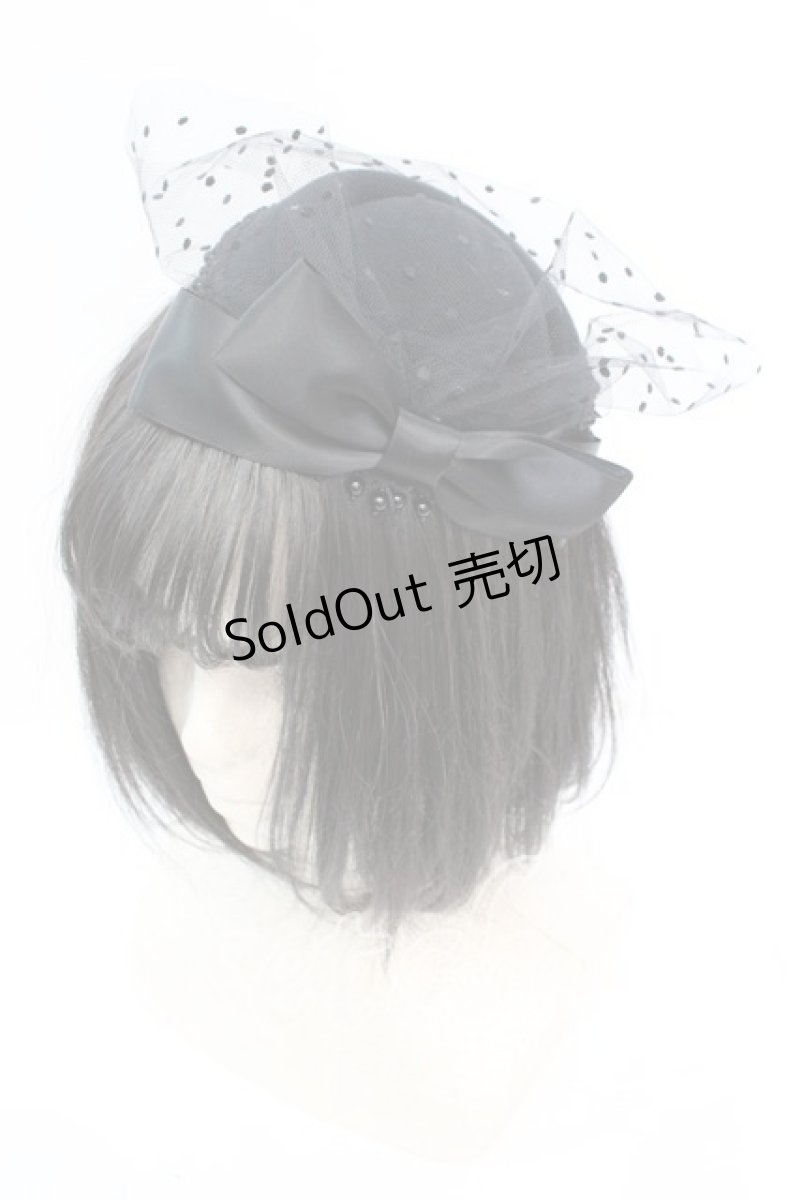 画像1: 【SALE】LoveReplica / ドットチュールトークハット  クロ O-25-11-08-1027-LO-AC-OW-ZT824 (1)
