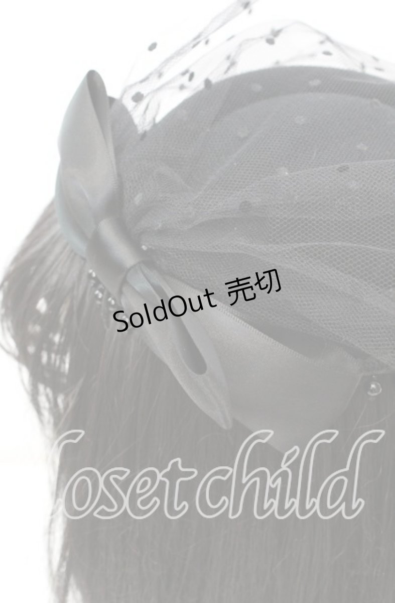 画像2: 【SALE】LoveReplica / ドットチュールトークハット  クロ O-25-11-08-1027-LO-AC-OW-ZT824 (2)