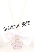 Amalia / さくらモチーフネックレス  ラベンダー O-25-11-08-1029-LO-AC-OW-OS