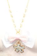 Amalia / さくらモチーフネックレス  サックス O-25-11-08-1030-LO-AC-OW-OS