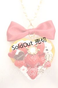 チェルシィ / いちごクリームハートパイネックレス   O-25-11-08-1033-LO-AC-OW-OS