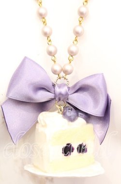 画像1: Joues　Roses / ブルーベリーケーキネックレス   O-25-11-08-1038-LO-AC-OW-OS