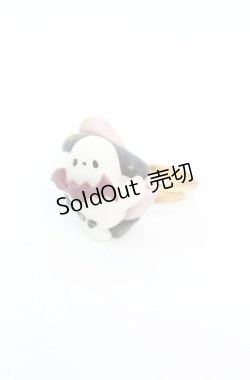 画像1: MERCI MEL / おばけマシュマロリング  シロ×ピンク O-25-11-08-1041-LO-AC-OW-OS