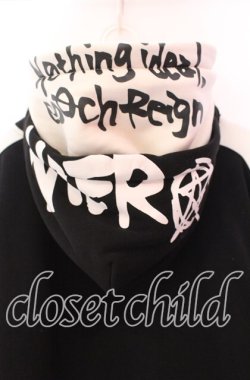 画像4: NieR Clothing / レイヤードフードパーカー  ブラック×ホワイト O-25-11-08-050-PU-TO-IG-OS