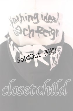 画像4: 【SALE】NieR CLOTHING / レイヤードフードパーカー  ブラック×ホワイト O-25-11-08-050-PU-TO-IG-ZT385