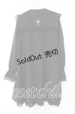 画像3: Amavel / RosaryレースフリルAラインワンピース  クロ O-25-11-08-051-CA-OP-IG-OS