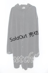 NieR / VELVET STYLISH LONG COAT【GRUDGE】  ブラック O-25-11-08-052-EL-CO-IG-ZT-C022