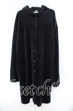 画像1: NieR / VELVET STYLISH LONG COAT【GRUDGE】  ブラック O-25-11-08-052-EL-CO-IG-OS