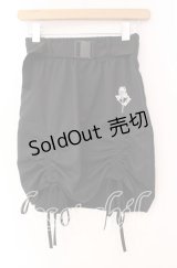 NieR Clothing /ACK ROSE ARRANGE SKIRT【ベルト付き】スカート  ブラック O-25-11-08-053-PU-SK-IG-OS