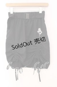 NieR Clothing /ACK ROSE ARRANGE SKIRT【ベルト付き】スカート  ブラック O-25-11-08-053-PU-SK-IG-OS