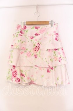 画像1: JESUS DIAMANTE / プリティ花びらスカート 38 ぼかし薔薇 ピンク O-25-11-08-054-JE-SK-IG-OS