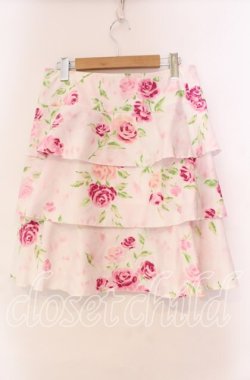 画像3: JESUS DIAMANTE / プリティ花びらスカート 38 ぼかし薔薇 ピンク O-25-11-08-054-JE-SK-IG-OS