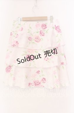 画像3: JESUS DIAMANTE / プリティ花びらスカート 38 ぼかし薔薇 ピンク O-25-11-08-054-JE-SK-IG-OS