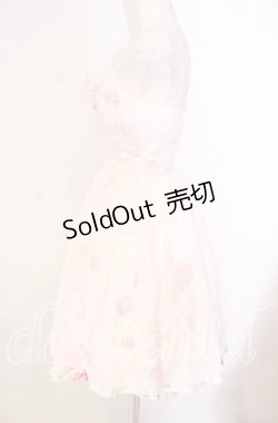 画像4: JESUS DIAMANTE / プリティエンジェルワンピース 38 ぼかし薔薇 ピンク O-25-11-08-005-JE-OP-IG-OS