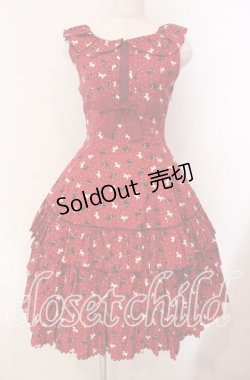 画像1: Beth / フリルカラーワンピース  アカ O-25-11-08-006-CL-OP-IG-OS