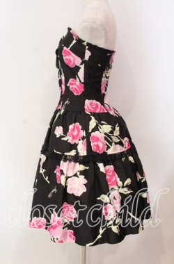 画像3: JESUS DIAMANTE / アントワーヌベアワンピ 38 ぼかし薔薇 クロ O-25-11-08-008-JE-OP-IG-OS