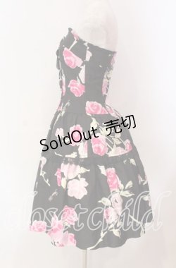 画像3: JESUS DIAMANTE / アントワーヌベアワンピ 38 ぼかし薔薇 クロ O-25-11-08-008-JE-OP-IG-OS
