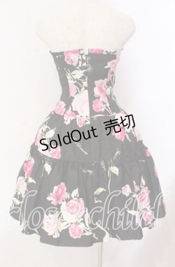 画像4: JESUS DIAMANTE / アントワーヌベアワンピ 38 ぼかし薔薇 クロ O-25-11-08-008-JE-OP-IG-OS