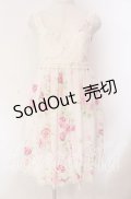 JESUS DIAMANTE / 新ドールワンピース 40 ぼかし薔薇 ピンク O-25-11-08-009-JE-OP-IG-OS