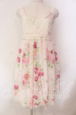 画像1: JESUS DIAMANTE / 新ドールワンピース 40 ぼかし薔薇 ピンク O-25-11-08-009-JE-OP-IG-OS