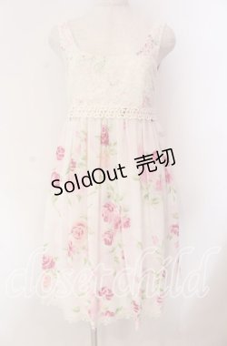 画像1: JESUS DIAMANTE / 新ドールワンピース 40 ぼかし薔薇 ピンク O-25-11-08-009-JE-OP-IG-OS