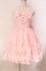画像1: Angelic Pretty / キラキラローズジャンパースカート  ピンク O-25-11-08-010-AP-OP-IG-OS (1)