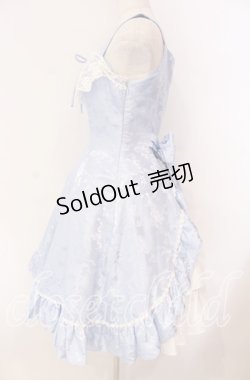 画像4: Millefleurs / 薔薇ジャガードジャンパースカート  サックス O-25-11-08-011-EL-OP-IG-OS