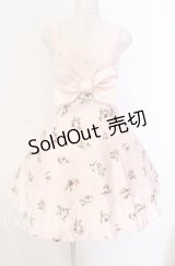 JESUS DIAMANTE / BIGリボンドールワンピース 38 バルドー薔薇 ピンク O-25-11-08-002-JE-OP-IG-OS