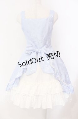 画像5: Millefleurs / 薔薇ジャガードジャンパースカート  サックス O-25-11-08-011-EL-OP-IG-OS