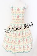 Emily Temple cute / ギンガムショートケーキノースリーブワンピース  グリーン O-25-11-08-015-ET-OP-IG-OS