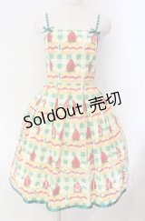 Emily Temple cute / ギンガムショートケーキノースリーブワンピース  グリーン O-25-11-08-015-ET-OP-IG-OS