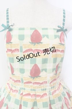画像2: Emily Temple cute / ギンガムショートケーキノースリーブワンピース  グリーン O-25-11-08-015-ET-OP-IG-OS