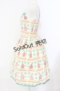 画像3: Emily Temple cute / ギンガムショートケーキノースリーブワンピース  グリーン O-25-11-08-015-ET-OP-IG-OS