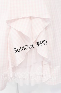 画像2: JESUS DIAMANTE / ギンガムダンスベアワンピース 38 ピンク O-25-11-08-020-JE-OP-IG-OS