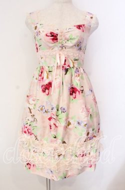 画像1: JESUS DIAMANTE / シシリアワンピース 38 トリアノン薔薇 ピンク O-25-11-08-022-JE-OP-IG-OS