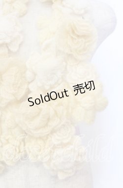 画像2: PINK HOUSE / グラデーションフラワーモチーフモヘアストール  アイボリー O-25-11-10-005-LO-ZA-IG-OS