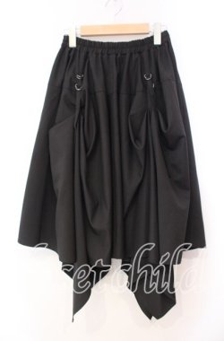 画像1: Deorart / アジャスター付き 変形ユニセックス スカート  ブラック O-25-11-10-036-PU-SK-IG-OS