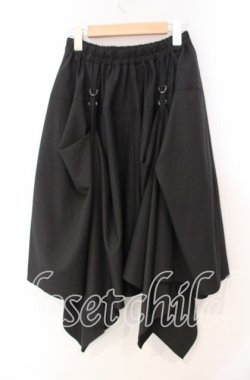 画像2: Deorart / アジャスター付き 変形ユニセックス スカート  ブラック O-25-11-10-036-PU-SK-IG-OS