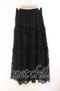 DARK IN LOVE / Gothic ruffle lace long skirt スカート F ブラック O-25-11-10-038-PU-SK-IG-OS