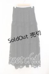DARK IN LOVE / Gothic ruffle lace long skirt スカート F ブラック O-25-11-10-038-PU-SK-IG-OS