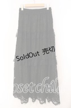 画像3: DARK IN LOVE / Gothic ruffle lace long skirt スカート F ブラック O-25-11-10-038-PU-SK-IG-OS